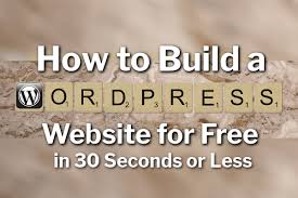 Build A Website Free In 30 Seconds